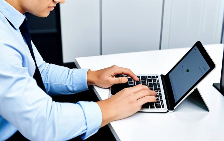 A professional young adult, fully clothed in appropriate business casual attire, is thoughtfully reviewing their digital banking app on a tablet. The screen displays a clear, graphical representation of recent debit card transactions, illustrating seamless budget management. They are seated at a clean, minimalist desk in a bright, modern co-working space. The overall scene conveys financial transparency and control. Perfect anatomy, correct proportions, natural pose, well-formed hands, proper finger count, natural body proportions. Safe for work, appropriate content, modest clothing, family-friendly.